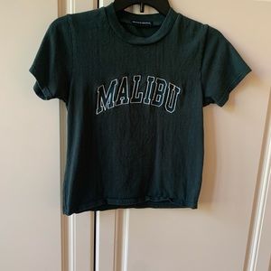 Brandy Melville green Malibu t shirt